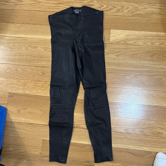 Vince 100% leather Black Leggings - Picture 2 of 3